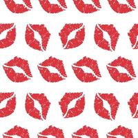 Colorful lipstick kiss Seamless Vector pattern for background, fabric, textile, wrapping paper and others.