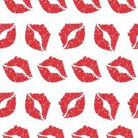 Colorful lipstick kiss Seamless Vector pattern for background, fabric, textile, wrapping paper and others.