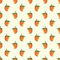 Mango seamless vector illustration pattern background. Design for use backdrop all over textile fabric print wrapping paper and others.