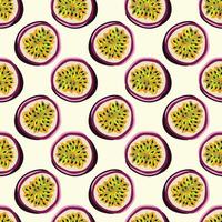 Slice kiwi fruits seamless vector pattern background. Design for use backdrop all over textile fabric print wrapping paper and others.