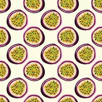 Slice kiwi fruits seamless vector pattern background. Design for use backdrop all over textile fabric print wrapping paper and others.