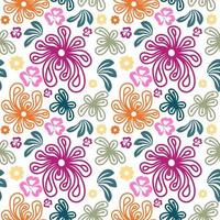 Floral seamless vector illustration pattern. Design for use backdrop all over textile fabric print wrapping paper and others.