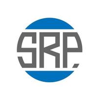 SRP letter logo design on white background. SRP creative initials circle logo concept. SRP letter design. vector