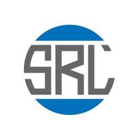 SRL letter logo design on white background. SRL creative initials circle logo concept. SRL letter design. vector