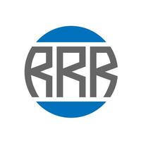 RRR letter logo design on white background. RRR creative initials circle logo concept. RRR letter design. vector