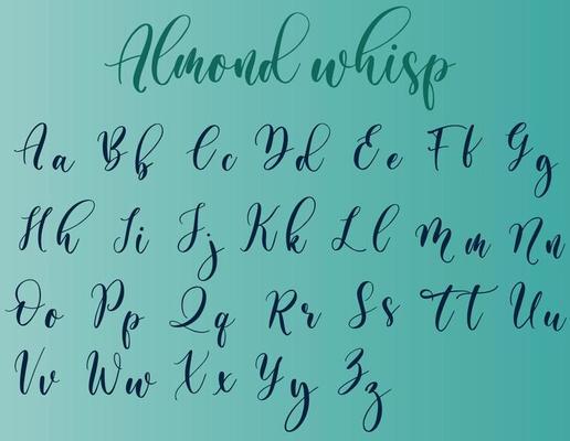 Almond Whisp Font Abc Typography modern serif fonts regular decorative vintage concept