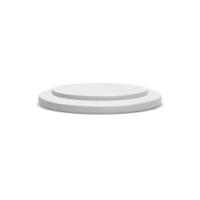 White podium with two step, product stand display vector