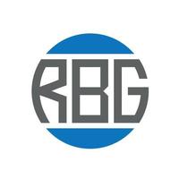 RBG letter logo design on white background. RBG creative initials circle logo concept. RBG letter design. vector