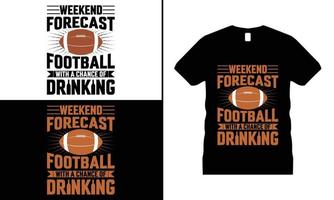 Football Sports Motivational T-shirt Design vector. Use for T-Shirt, mugs, stickers, etc. vector