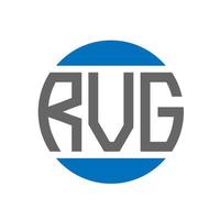 RVG letter logo design on white background. RVG creative initials circle logo concept. RVG letter design. vector