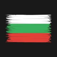 cepillo de bandera de bulgaria vector