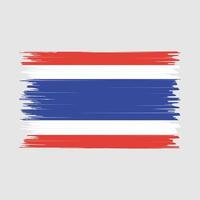 cepillo de bandera de tailandia vector