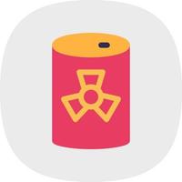 Nuclaer Tank Glyph Icon vector