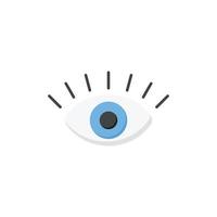 eye icon. flat icon vector