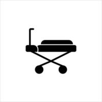 Bed icon. solid icon vector