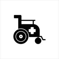 Wheelchair icon. solid icon vector
