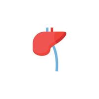 liver icon. flat icon vector