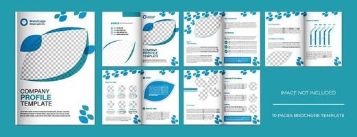diseño de perfil de empresa comercial, plantilla de folleto comercial, diseño de propuesta vector