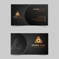 Professional business card design vector