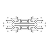 circuit technology ilustration vector