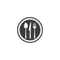fork knife spoon for restaurant and food logo template vector icon illustration