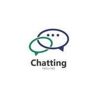 burbuja de diálogo. diseño de logotipo de chat vectorial. concepto de negocio vector