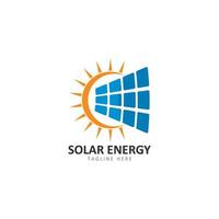 Set of solar energy logo template vector icon illustration