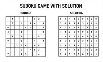 Sudoku Game With Solution vector