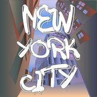 cartel de nueva york vector