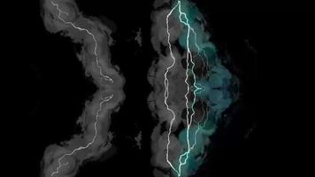 Blitzeinschlag und dramatisches Gewitter video