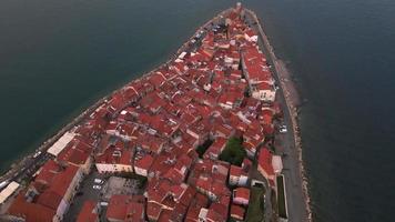 Piran, Slowenien per Drohne video