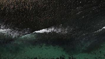 Waves at Unstad Beach in Lofoten, Norway by Drone video