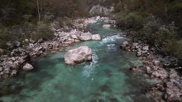 Soca River in Slovenia by Drone video