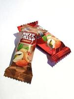 Jakarta, Indonesia in October 2022. This is an isolated photo of nuts crisp candy