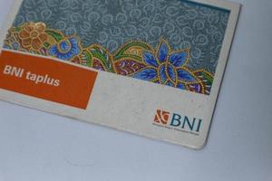 Jakarta on July 2019. BNI Taplus savings book photo