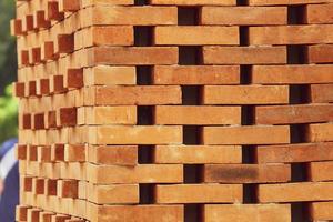 The arrangement of the bricks arranged in such a way forms a very beautiful building photo