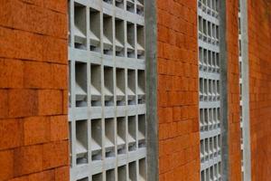 The arrangement of the bricks arranged in such a way forms a very beautiful building photo