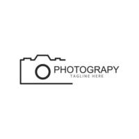 Camera Photography logo template vector icon illustration