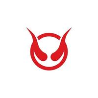 Devil horn logo vector