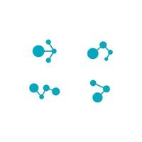 molecule logo vector icon illustration