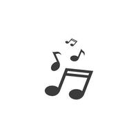 Music note vector icon illustration