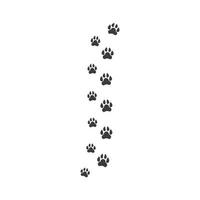 Paw template vector illustration
