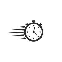 faster stopwatch template vector icon illustration