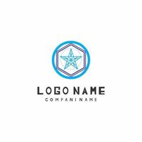 free star logo vector with eps file