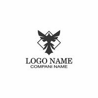 vector de logotipo de pájaro negro gratis con archivo eps