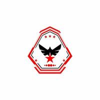 shadow bird logo vector with eps file