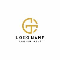 vector de logotipo g y t inicial con archivo eps gratis