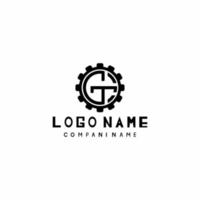 vector de logotipo g y t inicial con archivo eps gratis