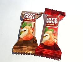 Jakarta, Indonesia in October 2022. This is an isolated photo of nuts crisp candy