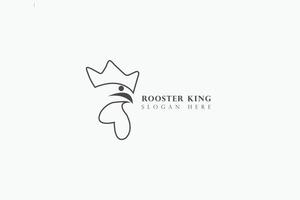 logotipo de la mascota del gallo de pollo. concepto de restaurante de comida rápida vector